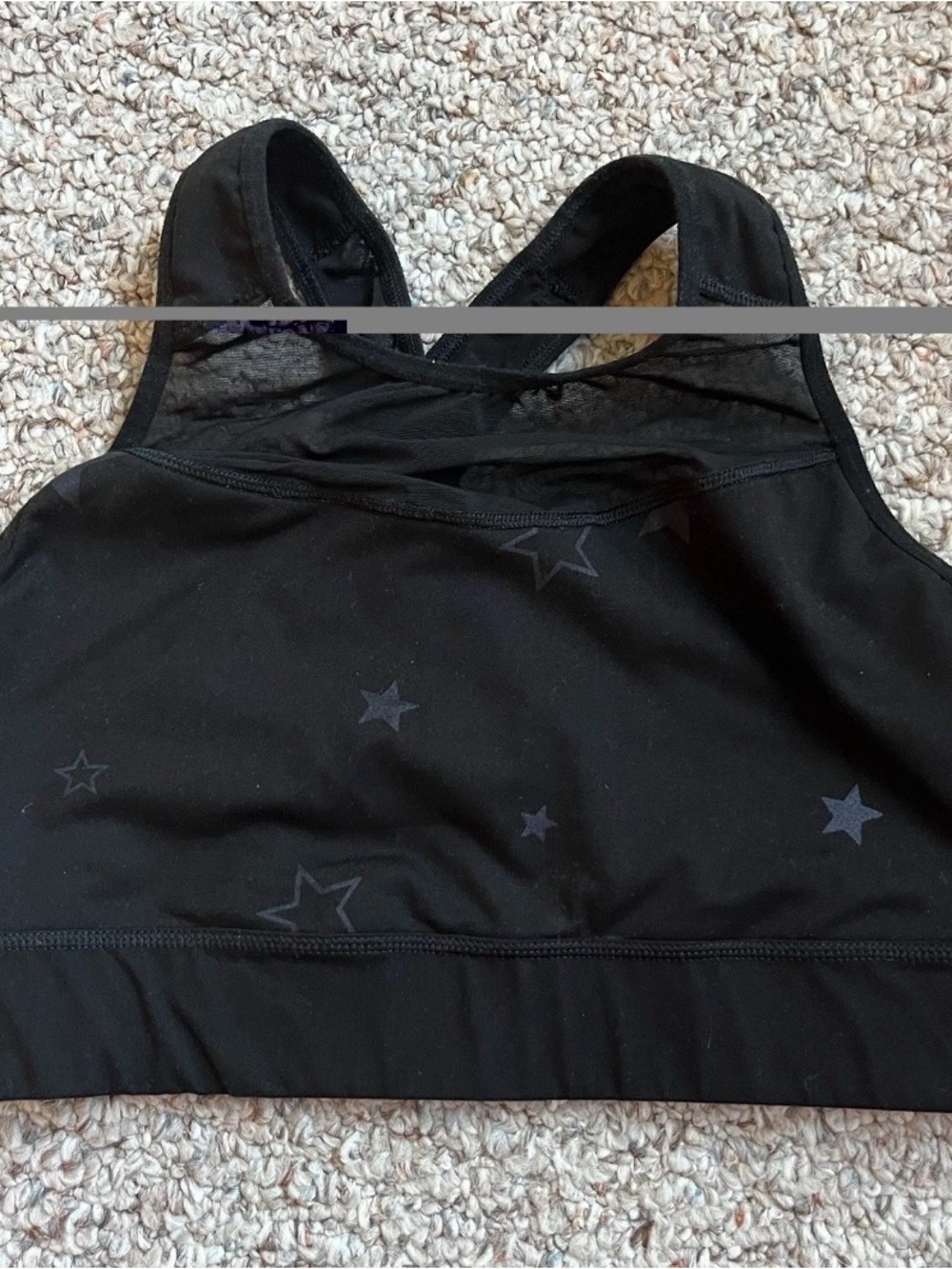 Womens Sports Bra Black Star Sports Women’s Large Old Navy Gym Workout Athletic
